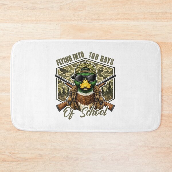 Item preview, Camo Flying Into 100 Days Of School,Duck Hunting, Funny Student designed and sold by vintagearttee.