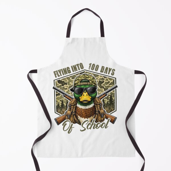 Item preview, Camo Flying Into 100 Days Of School,Duck Hunting, Funny Student designed and sold by vintagearttee.