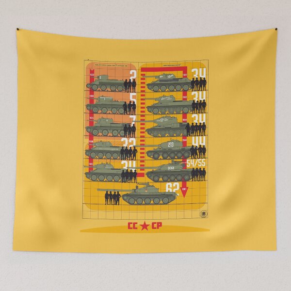 Item preview, For a tank fan! Infographic with the evolution from BT-2 to T-62 designed and sold by FAawRay.