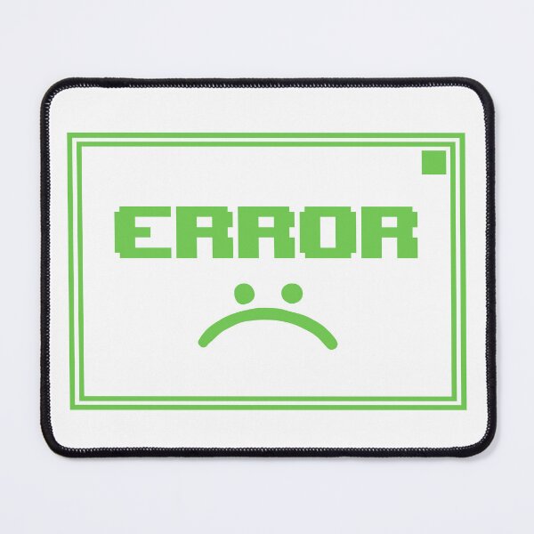Item preview, "ERROR" with Sad Face - Retro Glitch Style designed and sold by Arte Cartoon From TagTeam Group.