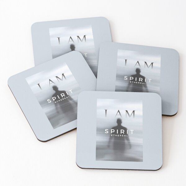 Item preview, I Am Spirit Ethereal Mystical Silhouette Zen Meditation Art designed and sold by SplashTastic.