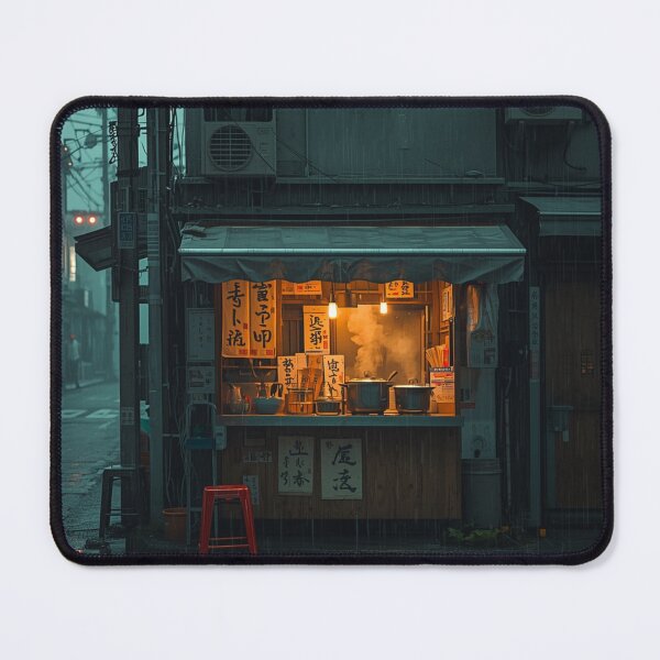 Item preview, Rainy Japanese Street Food Stall at Night designed and sold by Element Horizon Studio.