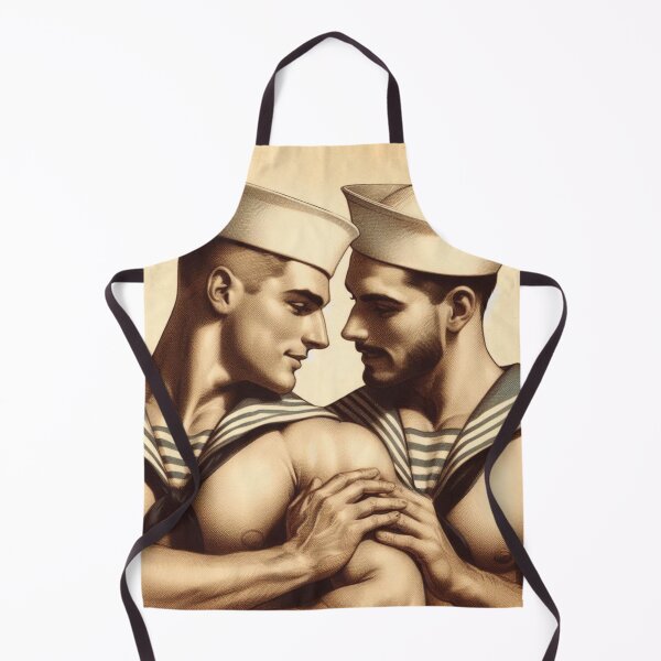 Item preview, 1940s Italian Vintage Gay Sailors Touch Gay Pride Graphic Design designed and sold by ItsAKinkThing.