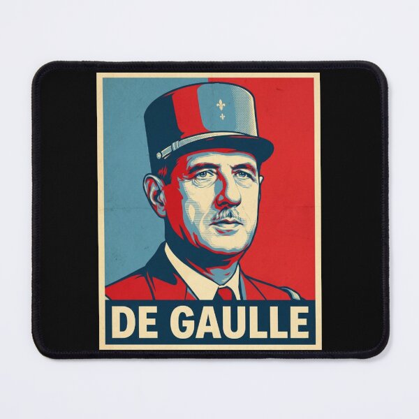 Item preview, General Charles de Gaulle Free France WWII Hope Style Poster designed and sold by DamianRoy88.