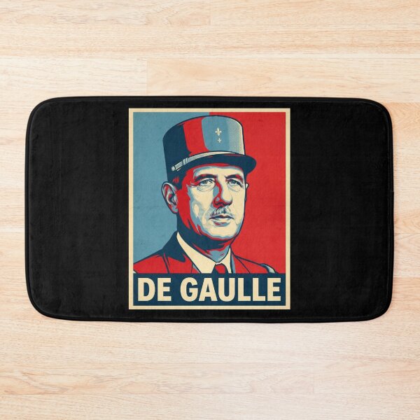 Item preview, General Charles de Gaulle Free France WWII Hope Style Poster designed and sold by DamianRoy88.