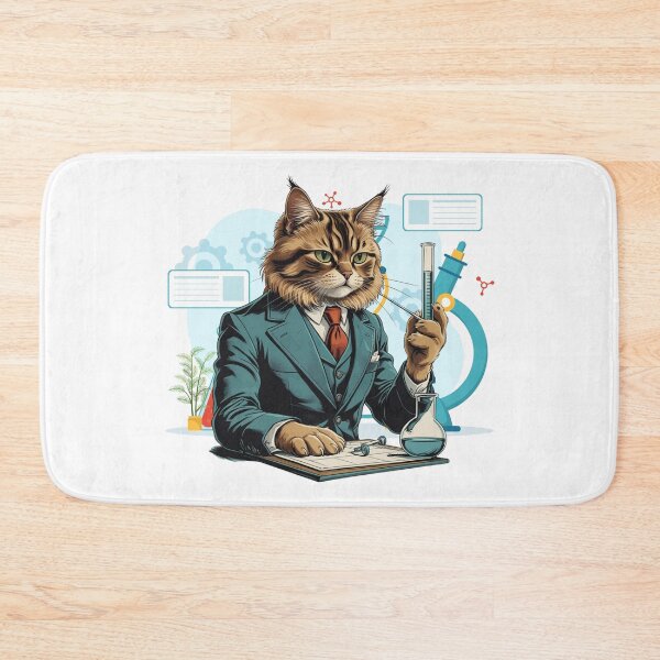 Item preview, Genius Cat Scientist designed and sold by yuki-hana.