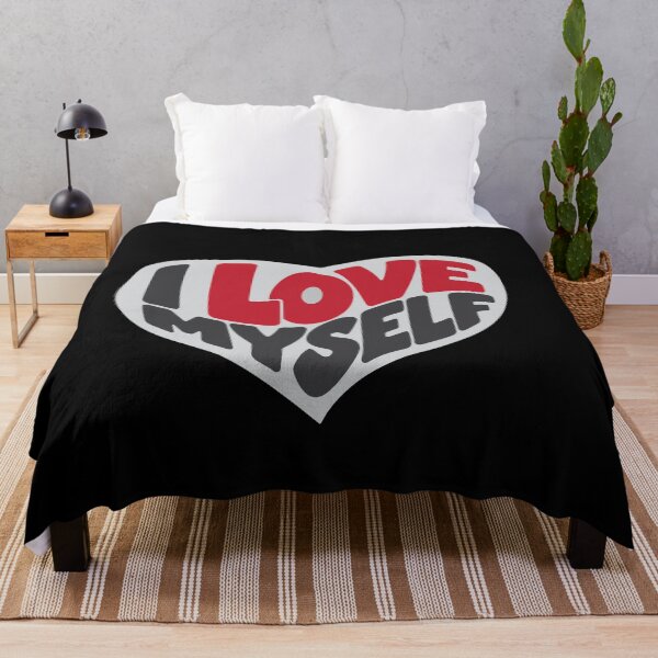Item preview, I Love Myself Heart Typography | Self Love designed and sold by LifeParody.