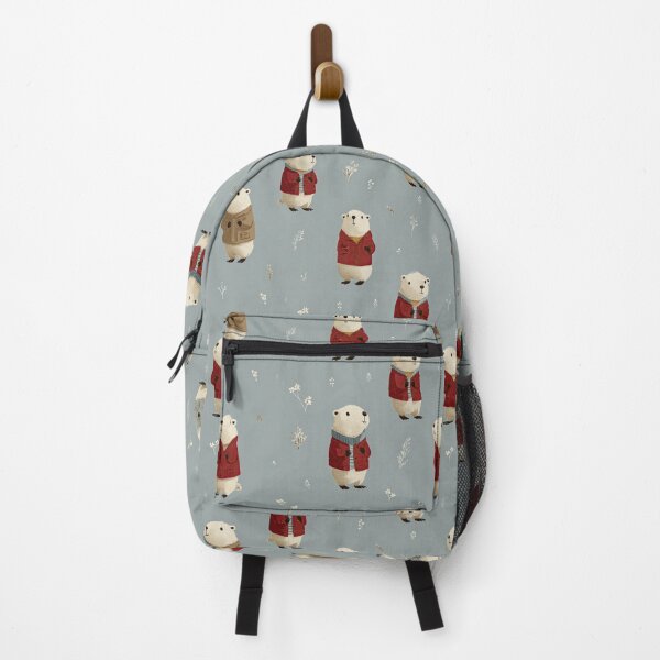 Item preview, Cute Groundhogs in Red Coats Pattern designed and sold by Piotrek0001.