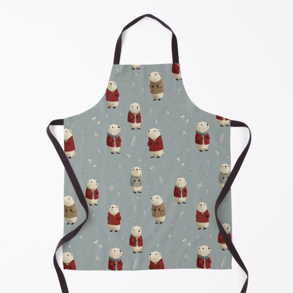 Item preview, Cute Groundhogs in Red Coats Pattern designed and sold by Piotrek0001.