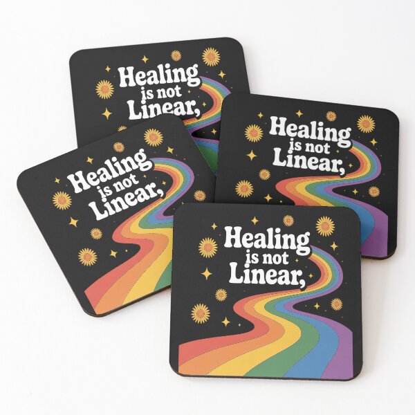 Item preview, Healing Is Not Linear Mental Health Awareness designed and sold by CottonCandyPrin.