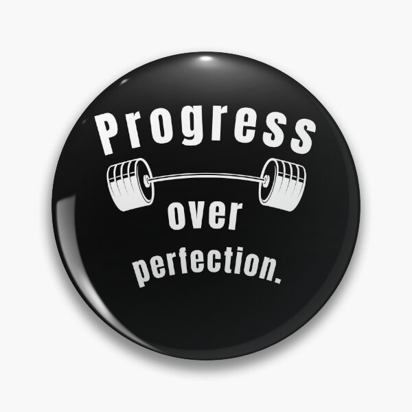 Item preview, Progress over perfection. Gym Fitness Motivation Quote designed and sold by TeeArtWorld.