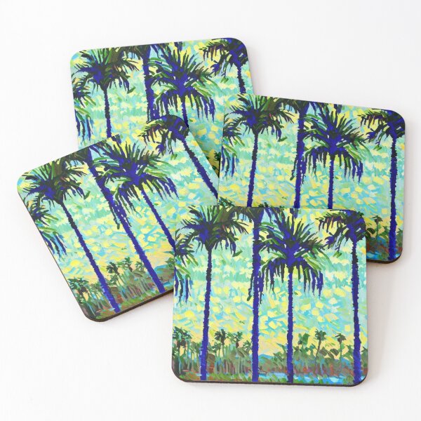 Item preview, Bright Palm Grove Painting for Coastal Decor Fans designed and sold by WildStroke.