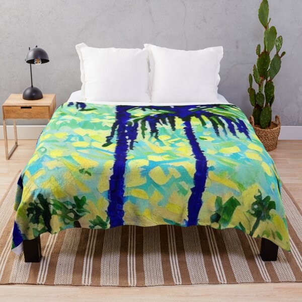 Item preview, Bright Palm Grove Painting for Coastal Decor Fans designed and sold by WildStroke.