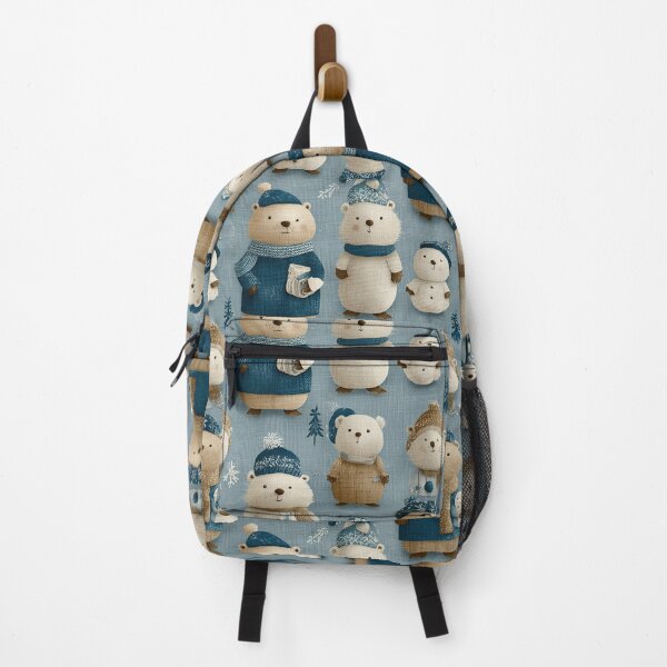 Item preview, White and Brown Groundhogs in Blue Sweaters designed and sold by Piotrek0001.