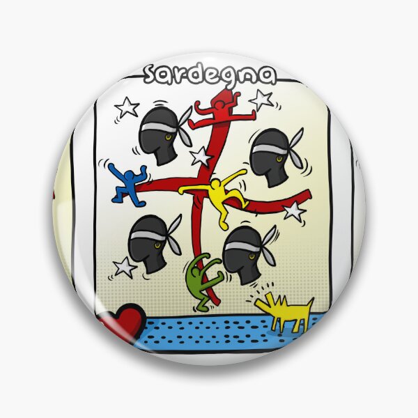 Item preview, Four Sardinian Icons – Tribute to Movement and Culture Pop ART designed and sold by Arte Cartoon From TagTeam Group.
