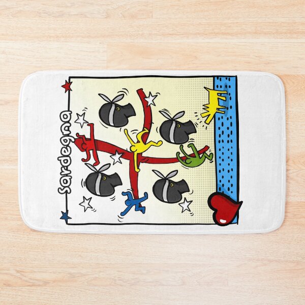 Item preview, Four Sardinian Icons – Tribute to Movement and Culture Pop ART designed and sold by Arte Cartoon From TagTeam Group.