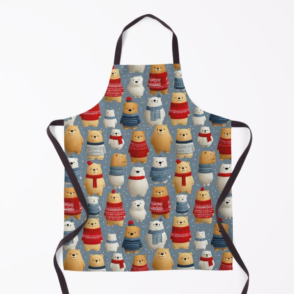 Item preview, Festive Groundhogs in Red Sweaters on Blue designed and sold by Piotrek0001.