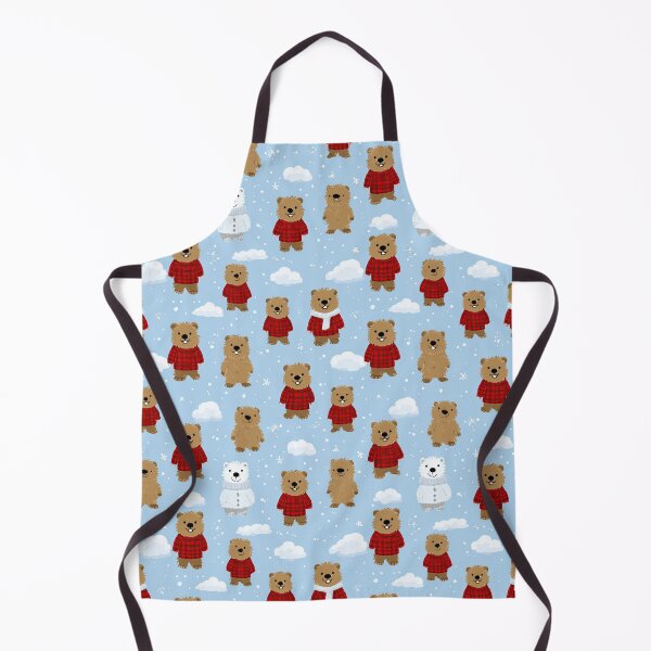 Item preview, Cartoon Groundhogs with Falling Snowflakes Blue designed and sold by Piotrek0001.