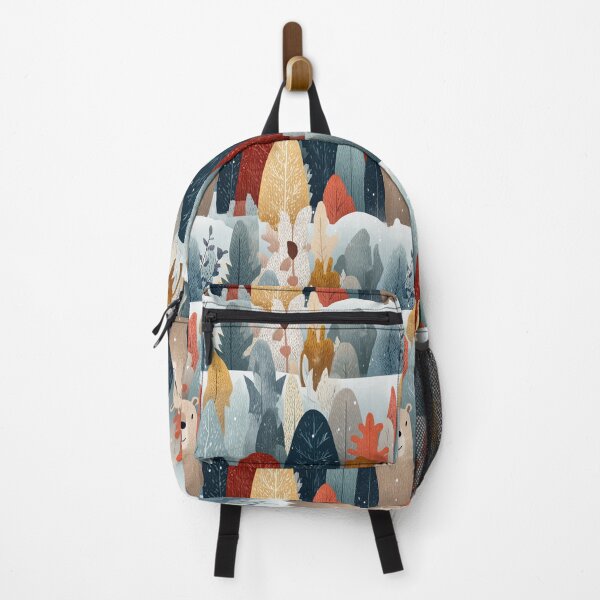 Item preview, Stylized Winter Forest and Groundhog Pattern designed and sold by Piotrek0001.