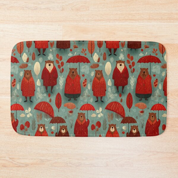 Item preview, Groundhogs in Red Coats Among Autumn Trees designed and sold by Piotrek0001.