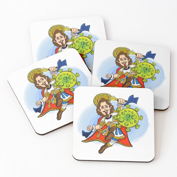 Item preview, Sant’Efisio of Cagliari Defeats the Virus – A Divine Protection designed and sold by Arte Cartoon From TagTeam Group.