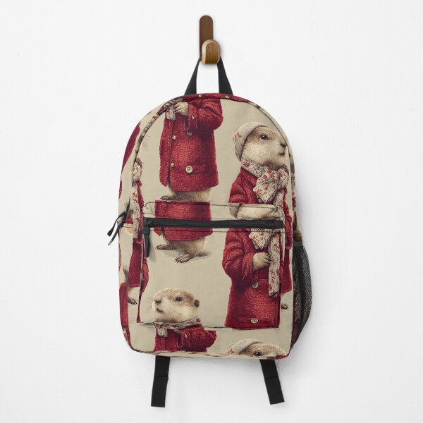 Item preview, Vintage Style Standing Groundhogs in Red Coats designed and sold by Piotrek0001.