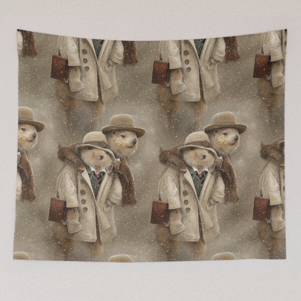 Item preview, Vintage Groundhogs Walking in Snow Storm designed and sold by Piotrek0001.