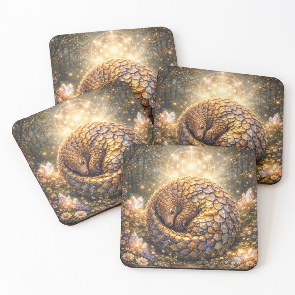 Item preview, Pangolin of the Golden Sanctuary designed and sold by GeoWild Designs.