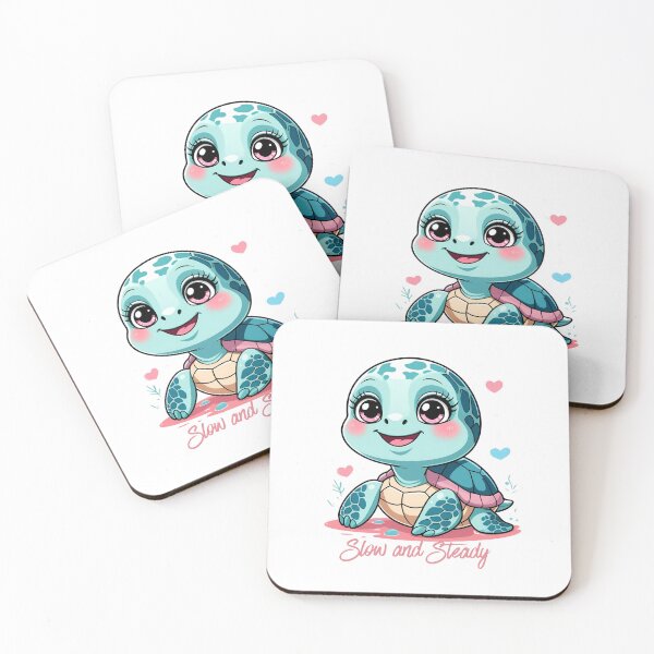 Item preview, Cute Sea Turtle Kawaii Illustration designed and sold by All About DigiCraft by Fedelina.