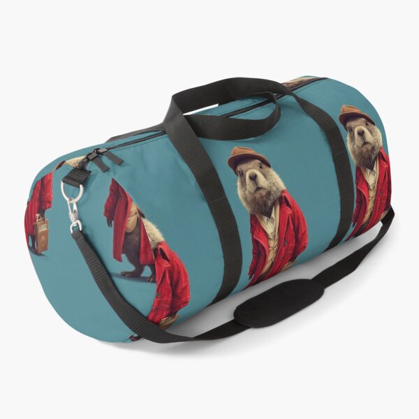Item preview, Traveler Groundhog with Red Coat and Bag designed and sold by Piotrek0001.