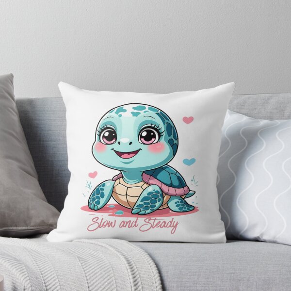 Item preview, Cute Sea Turtle Kawaii Illustration designed and sold by All About DigiCraft by Fedelina.