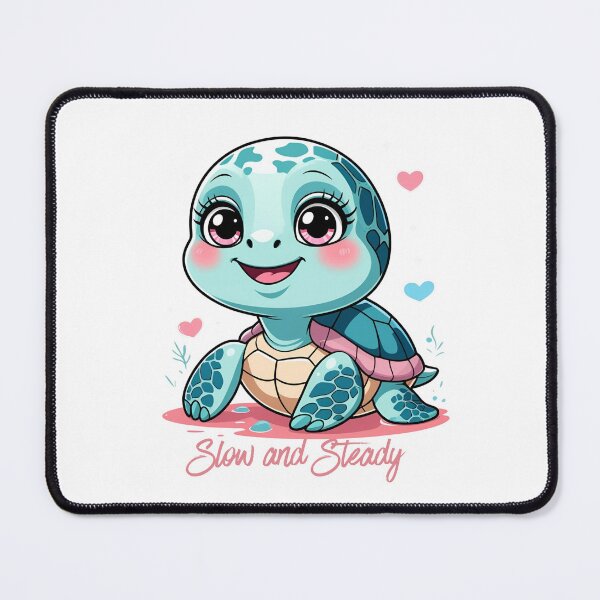 Item preview, Cute Sea Turtle Kawaii Illustration designed and sold by All About DigiCraft by Fedelina.