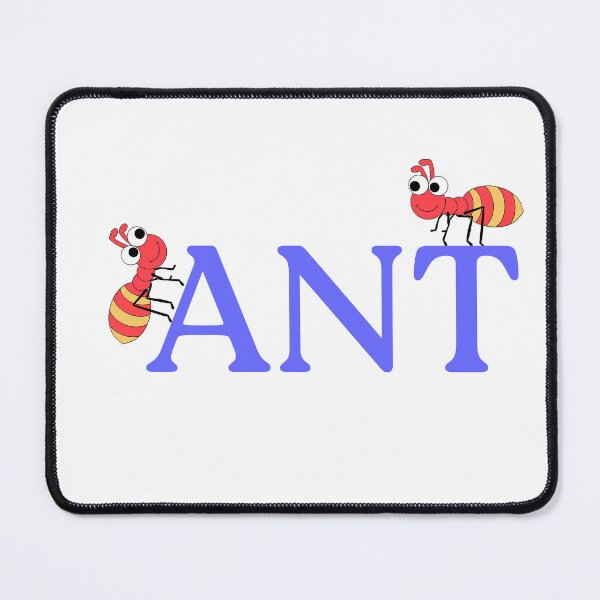 Item preview, Playful Ants - Cute Red Cartoon Ants On A Typography Adventure designed and sold by Love3Happy.