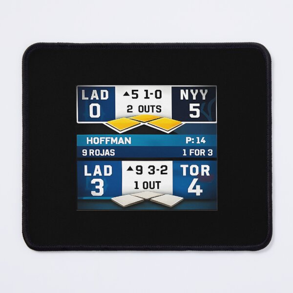 Item preview, Dodgers Back To Back Championship Scoreboard designed and sold by RetroOldPics.