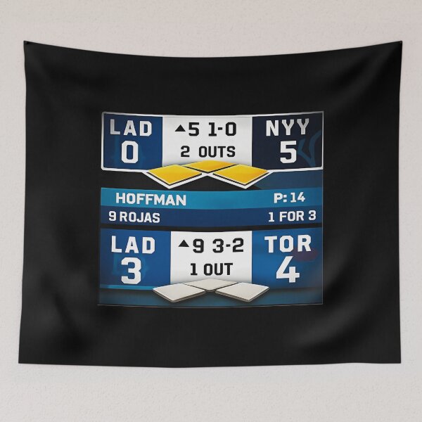Item preview, Dodgers Back To Back Championship Scoreboard designed and sold by RetroOldPics.
