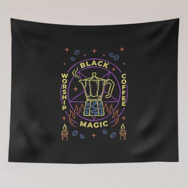 Item preview, Black Coffee Worship Magic Moka Pot designed and sold by AdyKurniawan.
