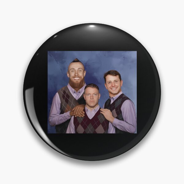 Item preview, Christian Mccaffrey George Kittle Brock Prudy Step Brothers Football San Francisco Football designed and sold by RetroOldPics.