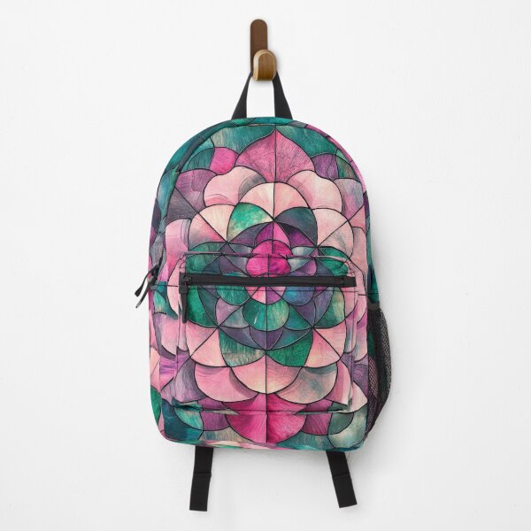 Item preview, Stained Glass Jade Rose Inspired Mosaic Mandala Pattern designed and sold by GrinGalore.