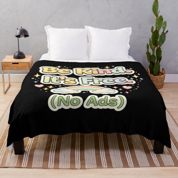 Item preview, Be Kind It’s Free No Ads – Cute Positive Quote designed and sold by SidTastic .