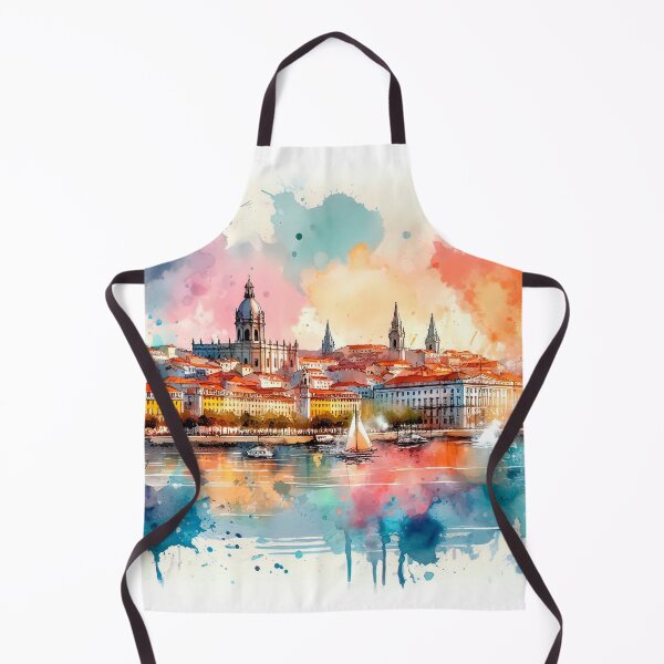 Item preview, Lisbon cityscape with sailboats designed and sold by paulrommer.
