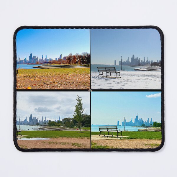 Item preview, Chicago Lakefront Bench Shot - (4 Seasons) - ParTaFaTa designed and sold by Partafata Productions.