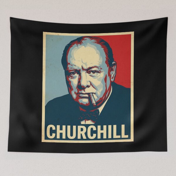 Item preview, Winston Churchill Hope Style Pop Art Poster designed and sold by DamianRoy88.