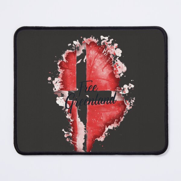 Item preview, Free Greenland Artistic Flag Map Design designed and sold by julissa9474.