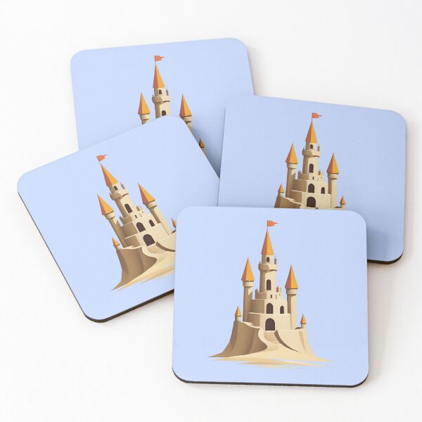 Item preview, Fantasy Castle Illustration – Minimal Fairytale Fortress Art, Storybook Design designed and sold by AlxVel.