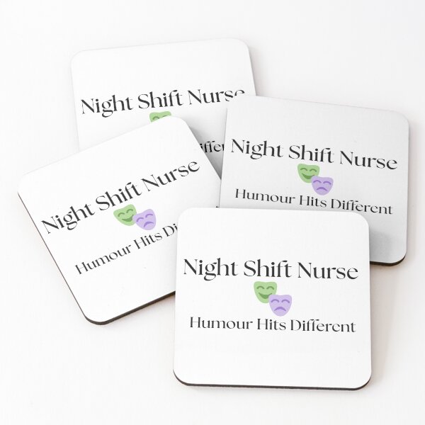 Item preview, Night Shift Nurse Humour Hits Different designed and sold by Common Mood.