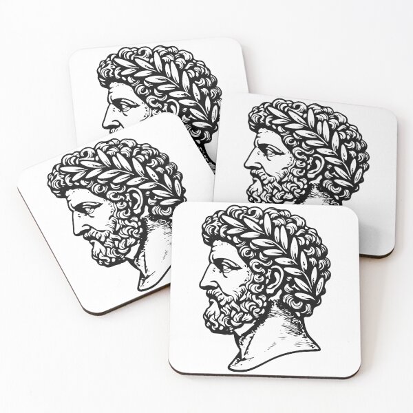 Item preview, Marcus Aurelius Stoic Philosopher - Black Ink Edition designed and sold by InkStation24.