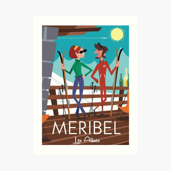 Meribel Ski Poster Art Print