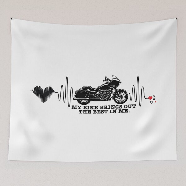 Item preview, My Bike Brings Out The Best In Me Motorcycle Art designed and sold by PixelGrafiks.