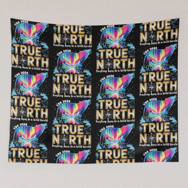 Item preview, True North VBS 2026 Trusting Jesus Christian Camp Colorful Wolf designed and sold by jakaun.