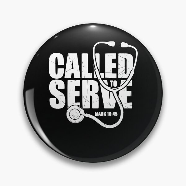 Item preview, Called To Serve Mark 10 45 Christian Nurse Stethoscope Inspirational Nursing designed and sold by jakaun.